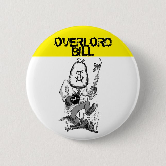 Badge Rond 5 Cm Overlord Bill Gates (Devant)