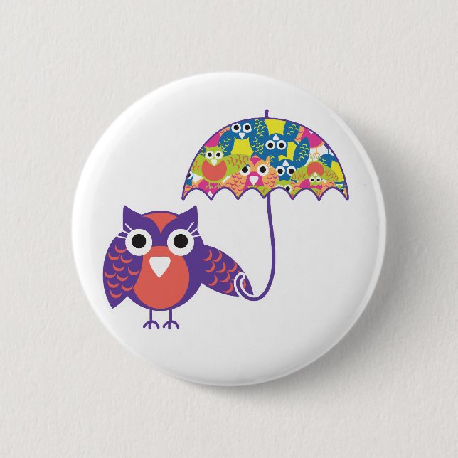 Badge Rond 5 Cm owlUmberella (Devant)
