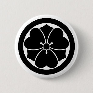 Badge Rond 5 Cm Oxalis avec épées en cercle