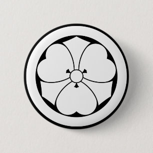 Badge Rond 5 Cm Oxalis avec épées en cercle