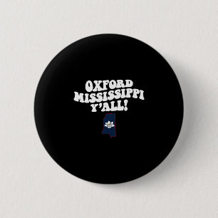 Badge Rond 5 Cm Oxford Mississippi Y'all Ms Vacances du Sud