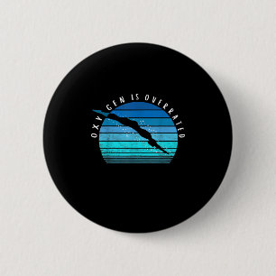 Badge Rond 5 Cm Oxygen Est Surévalué Les Cadeaux De Nage Coach De