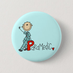 Badge Rond 5 Cm P est pour ambulancier
