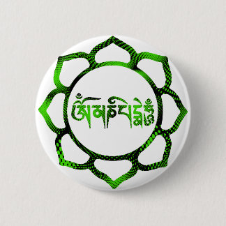Badge Rond 5 Cm padme hum-2 de l'OM mani