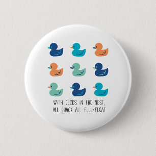 Badge Rond 5 Cm Pagaie mûre de canards Art II