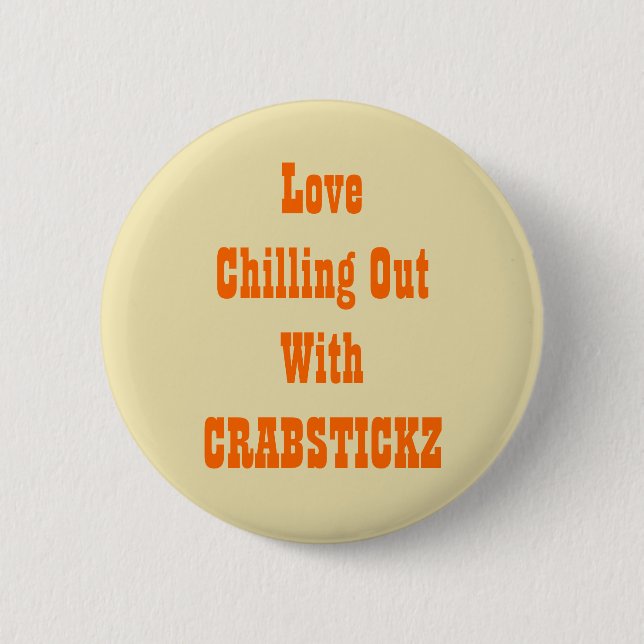 Badge Rond 5 Cm Page de ventilateur Crabstickz (Devant)
