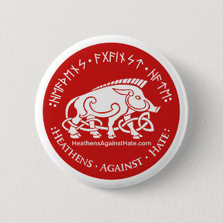 Badge Rond 5 Cm Païens contre la haine
