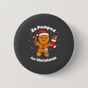 Badge Rond 5 Cm Pain d'épice diabétique T1D si excité