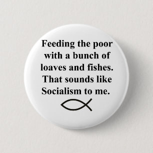 Badge Rond 5 Cm Pains de socialisme