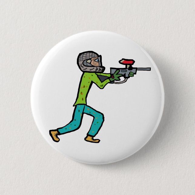 Badge Rond 5 Cm Paintball (Devant)
