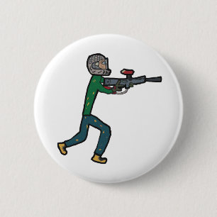 Badge Rond 5 Cm Paintball