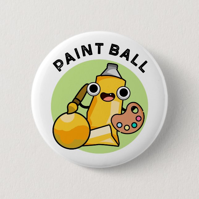 Badge Rond 5 Cm Paintball Funny Paint Pun (Devant)