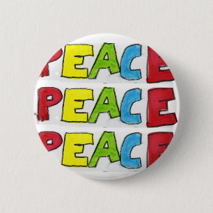 Badge Rond 5 Cm Paix