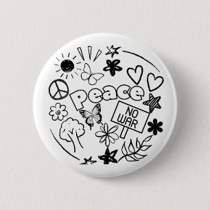 Badge Rond 5 Cm Paix