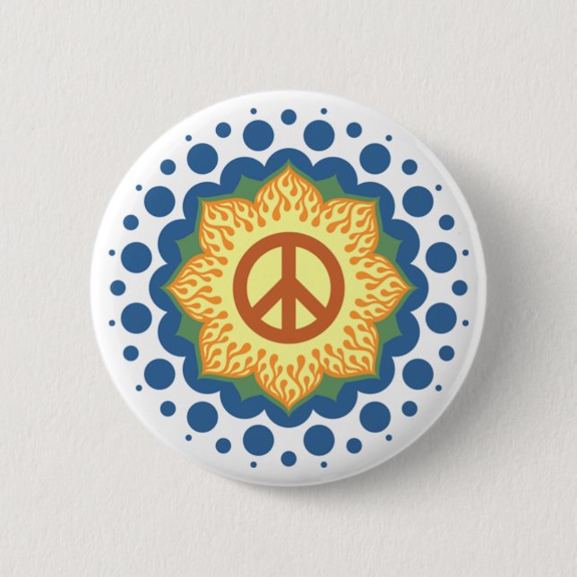 Badge Rond 5 Cm paix (Devant)