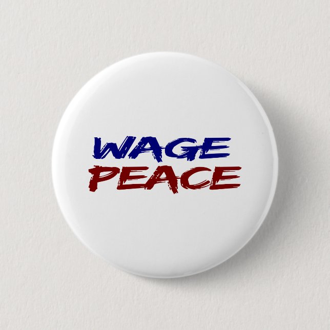 Badge Rond 5 Cm Paix de salaire (Devant)