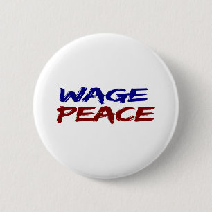 Badge Rond 5 Cm Paix de salaire