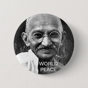BADGE ROND 5 CM PAIX DU MONDE