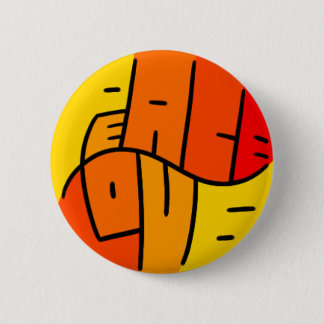 Badge Rond 5 Cm Paix et amour