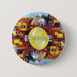 Badge Rond 5 Cm Paix-Paz