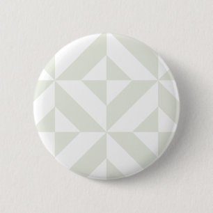 Badge Rond 5 Cm Pale Gray Geometric Deco Cube Pattern