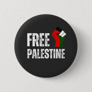 Badge Rond 5 Cm PALESTINE LIBRE drapeau de la palestine