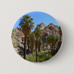 Badge Rond 5 Cm Palms perdus Oasis I au parc national de Joshua Tr