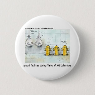 Badge Rond 5 Cm Pampered Dog Bathrooms Funny Gifts & Tees