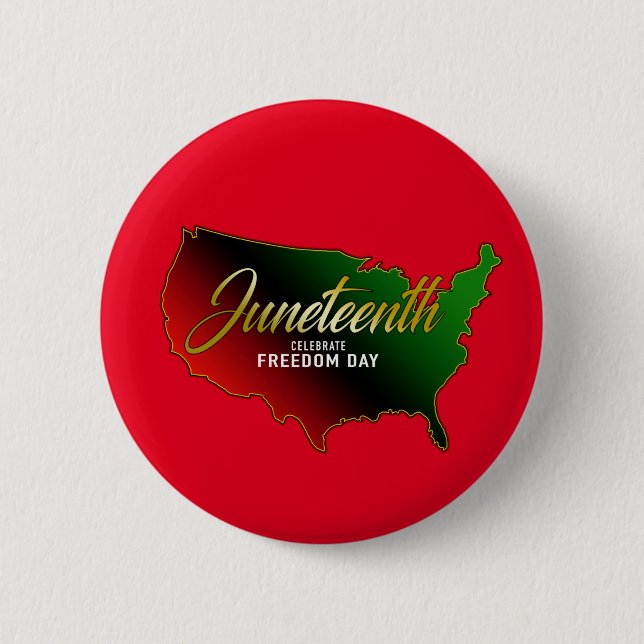 Badge Rond 5 Cm Pan African, Junetten Button (Devant)