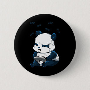 Badge Rond 5 Cm Panda Banc Chouette Hob