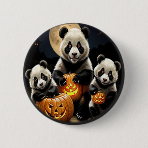 Badge Rond 5 Cm Panda Bears