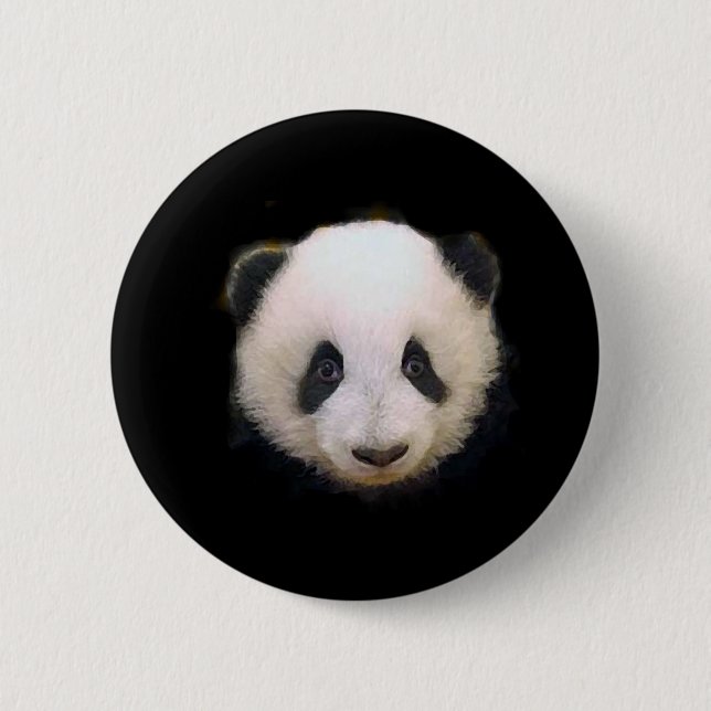 Badge Rond 5 Cm Panda bébé (Devant)