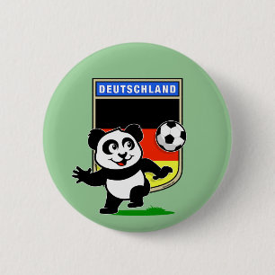 Badge Rond 5 Cm Panda du football de l'Allemagne