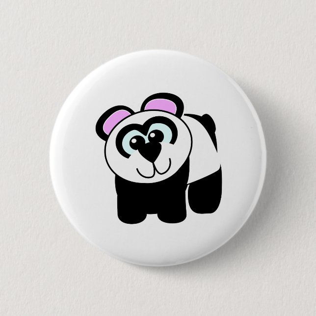 Badge Rond 5 Cm Panda Goofkins Cute (Devant)