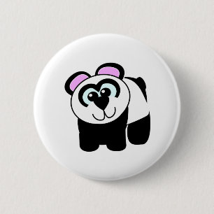 Badge Rond 5 Cm Panda Goofkins mignon