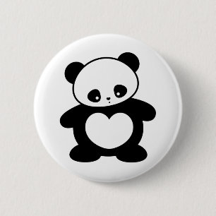 Badge Rond 5 Cm Panda Kawaii
