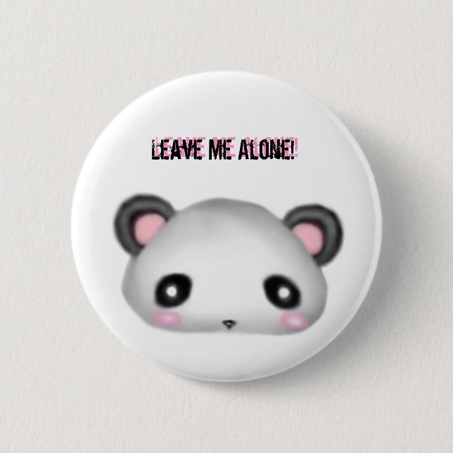 Badge Rond 5 Cm Panda - laissez-moi seul ! (Devant)