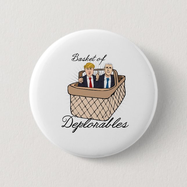 Badge Rond 5 Cm Panier de Deplorables - penny d'atout -- (Devant)