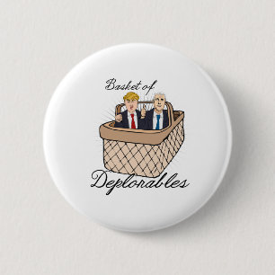 Badge Rond 5 Cm Panier de Deplorables - penny d'atout --