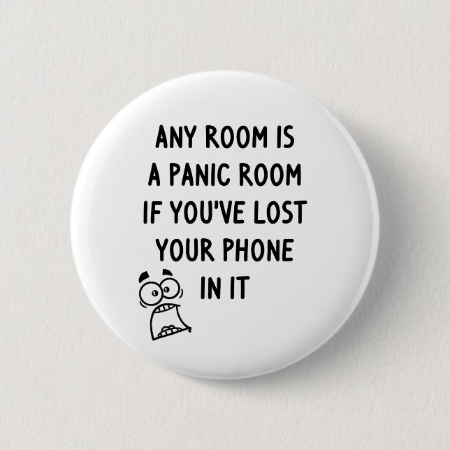 Badge Rond 5 Cm Panique (Devant)