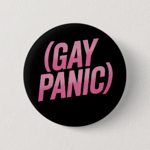 Badge Rond 5 Cm Panique gay protestation LGBTQ Fierté