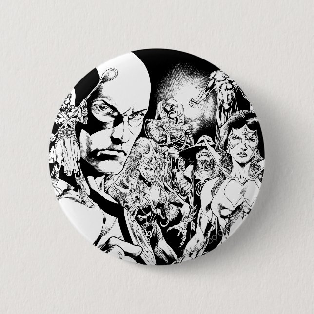 Badge Rond 5 Cm Panneau comique 2 de la nuit la plus noire (Devant)