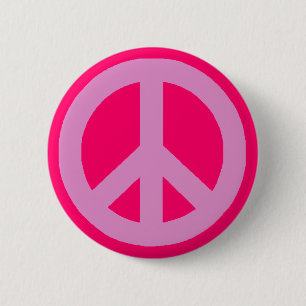 Badge Rond 5 Cm Panneau de paix