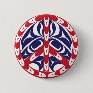 Badge Rond 5 Cm Panneau de paix
