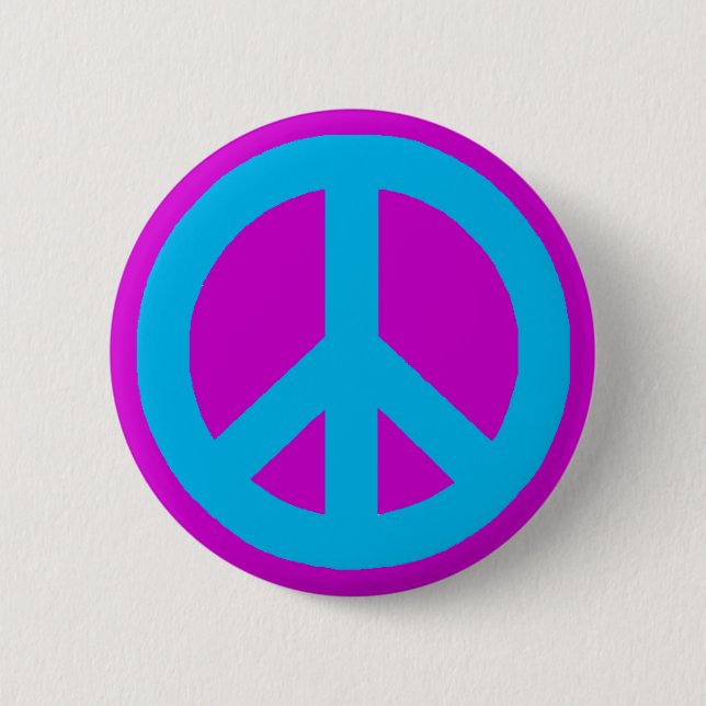 Badge Rond 5 Cm Panneau de paix (Devant)