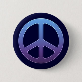 Badge Rond 5 Cm Panneau de paix bleu
