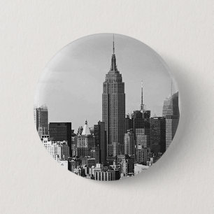 Badge Rond 5 Cm Panorama de New York