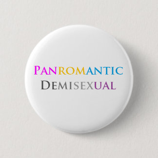 Badge Rond 5 Cm Panromantic Demisexual
