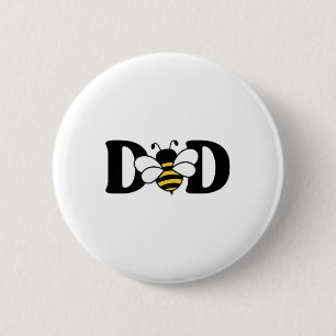 Badge Rond 5 Cm Papa Bee mignonne apiculture 1er Anniversaire Corr