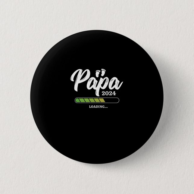 Badge Rond 5 Cm Papa Chargement 2024 (Devant)